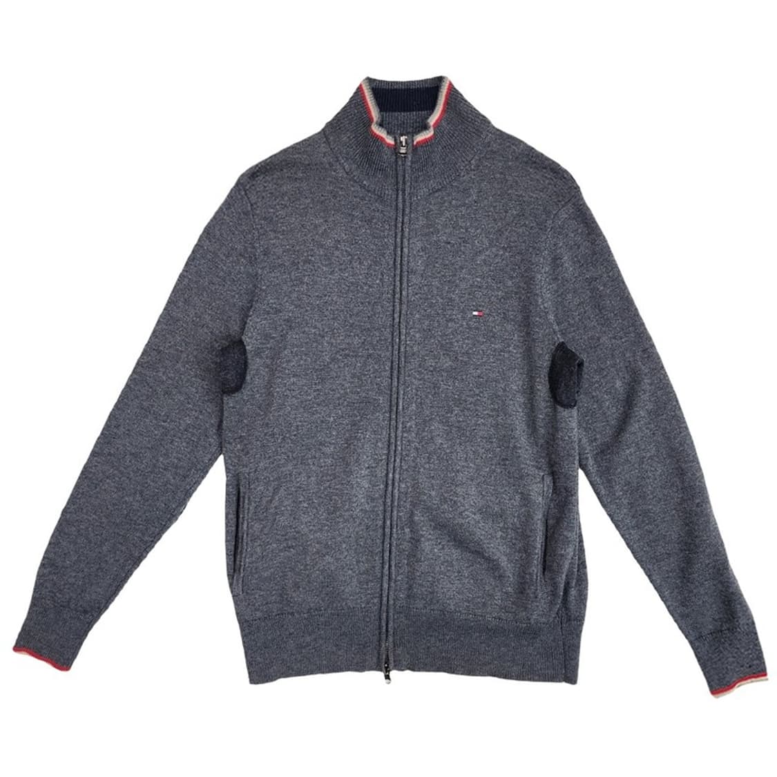 TOMMY HILFIGER 엘보패치 니트집업 상품이미지1