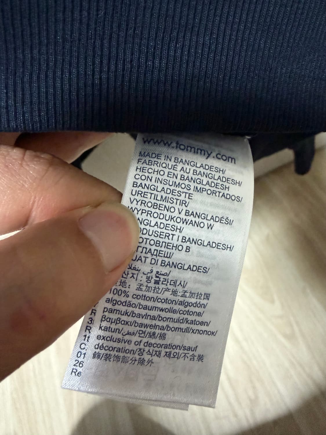 타미힐피거 진스 와플맨투맨 새상품 상품이미지5