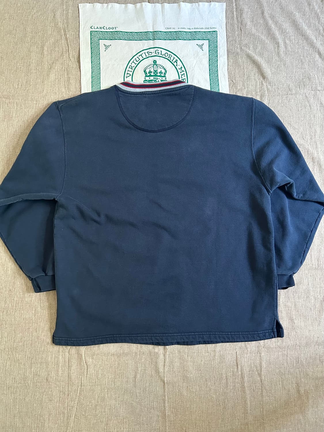 90s 엘엘빈 x 러셀 브이넥 스웻셔츠 Made in USA 상품이미지9