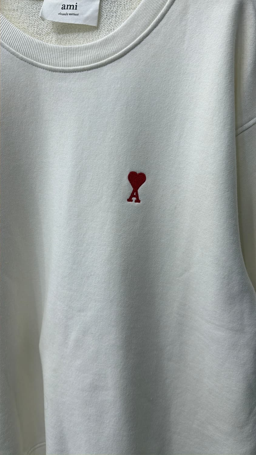 정품) 아미 신형 스몰 하트 로고 맨투맨 M  상품이미지3