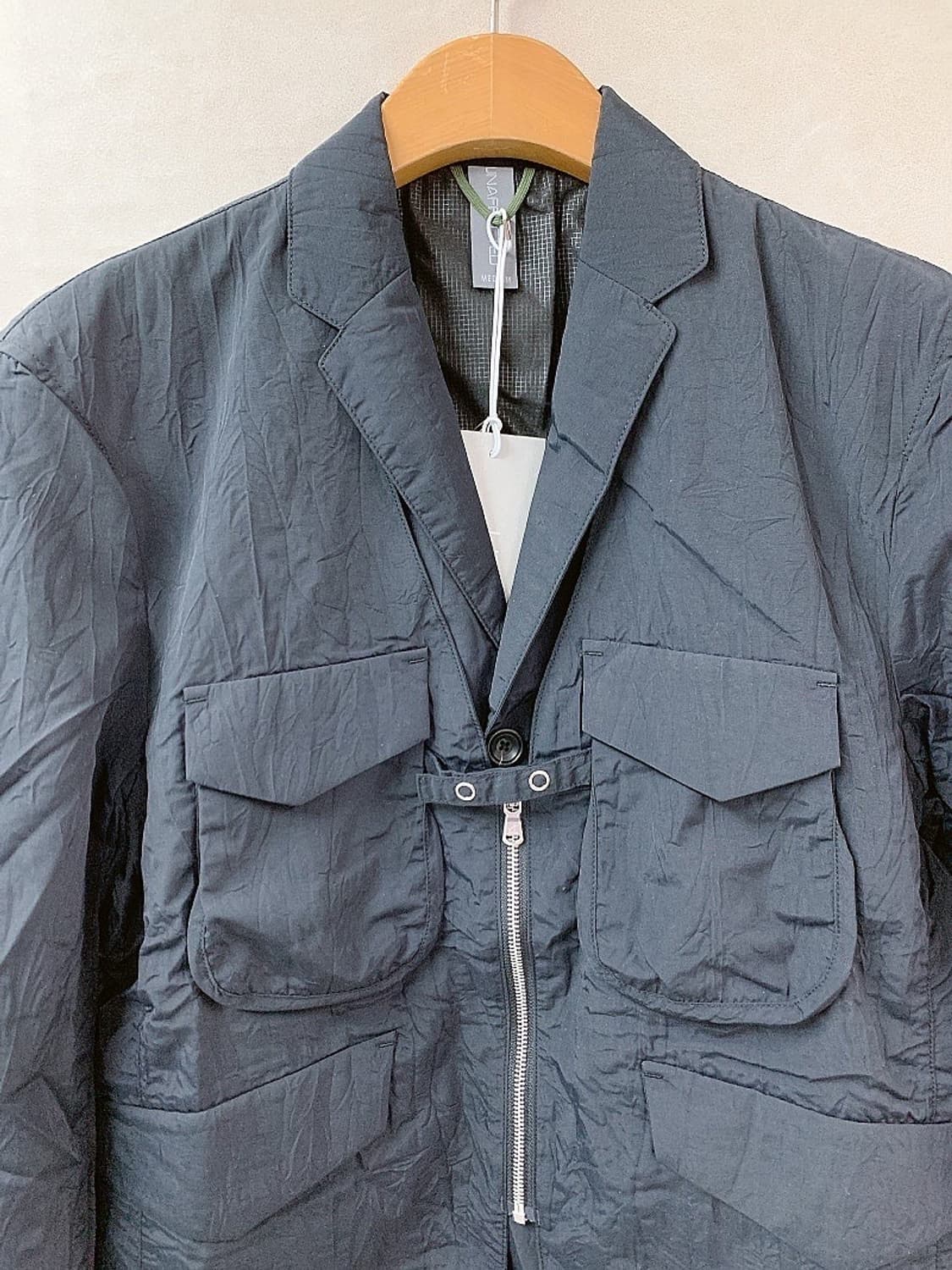 (정품/새상품) 언어펙티드 남성 블랙 투웨이 자켓 상품이미지2