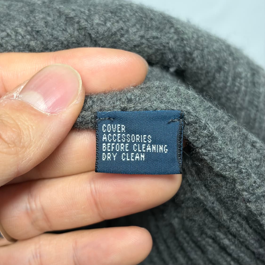 폴로 램스울 니트 반집업 상품이미지5