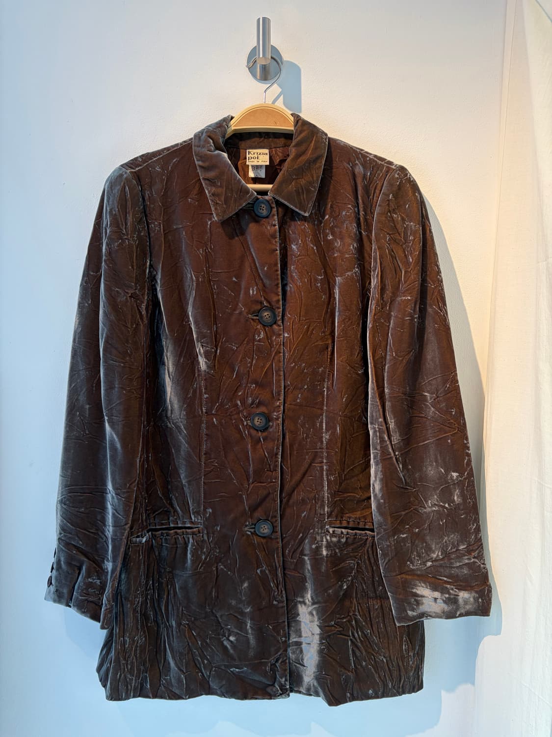 90s Krizia Poi velvet jacket 상품이미지1