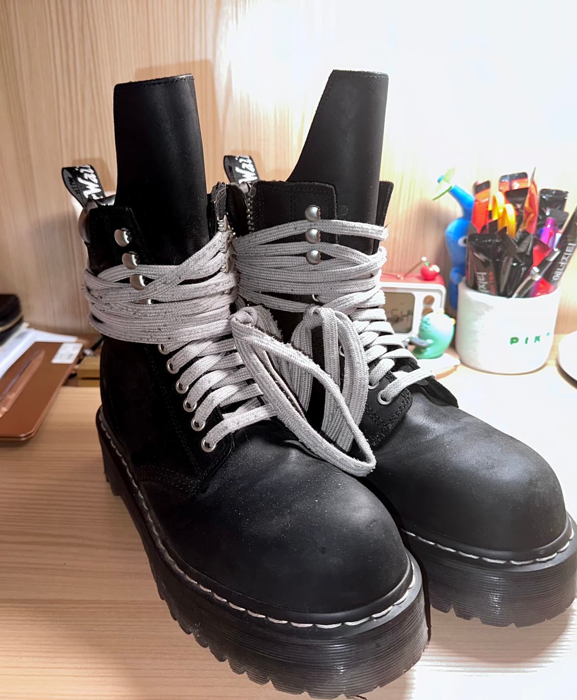 (270,uk8)릭오웬스 닥터마틴 쿼드 솔 스틸토 부츠 상품이미지2