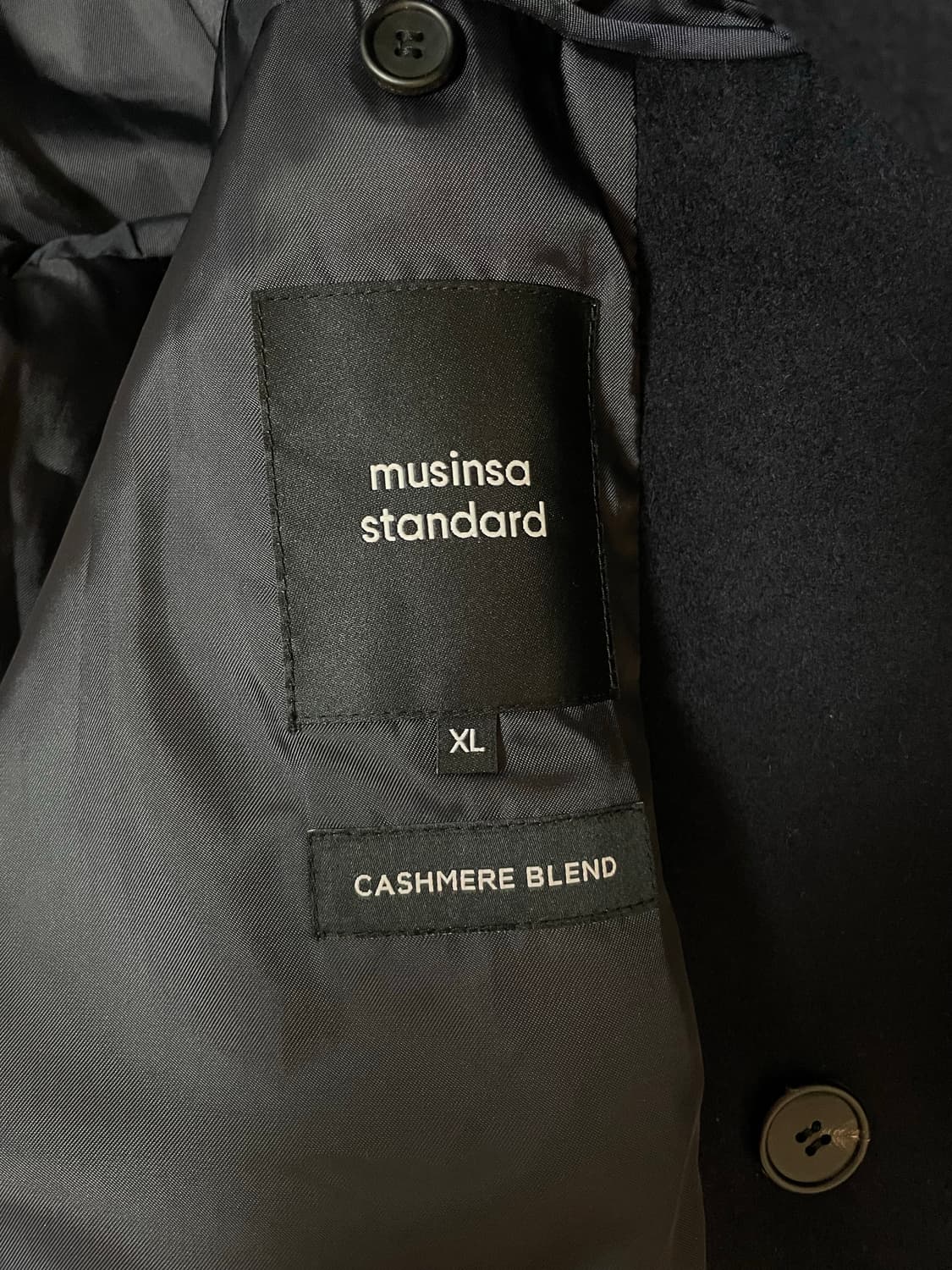 무신사 스탠다드 캐시미어 블렌드 오버사이즈 더블코트 상품이미지2