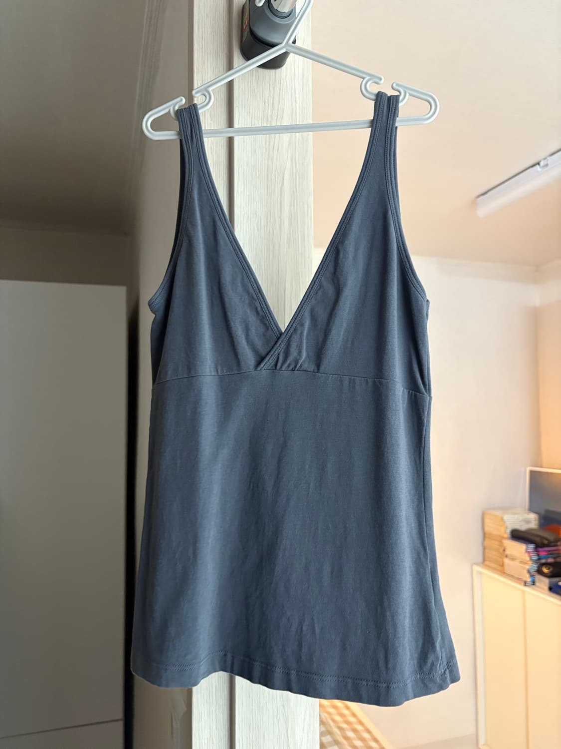 Repos V Neck Sleeveless (Blue Grey) 상품이미지7