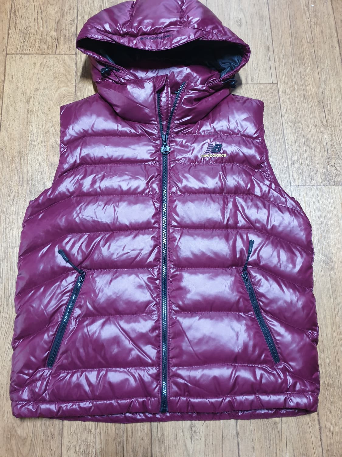 1196 뉴발란스 패딩 후드조끼 95 사이즈입니다 상품이미지1