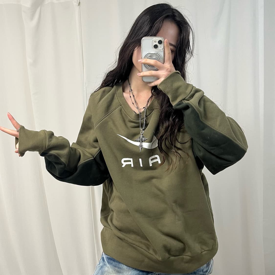 Nike Khaki Sweatshirt 상품이미지2
