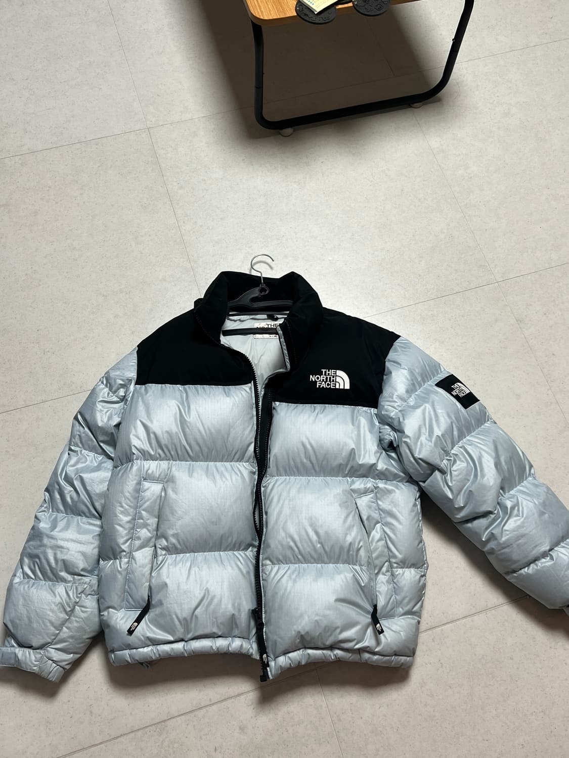 노스페이스 화이트라벨 눕시 스카이블루 패딩  상품이미지2