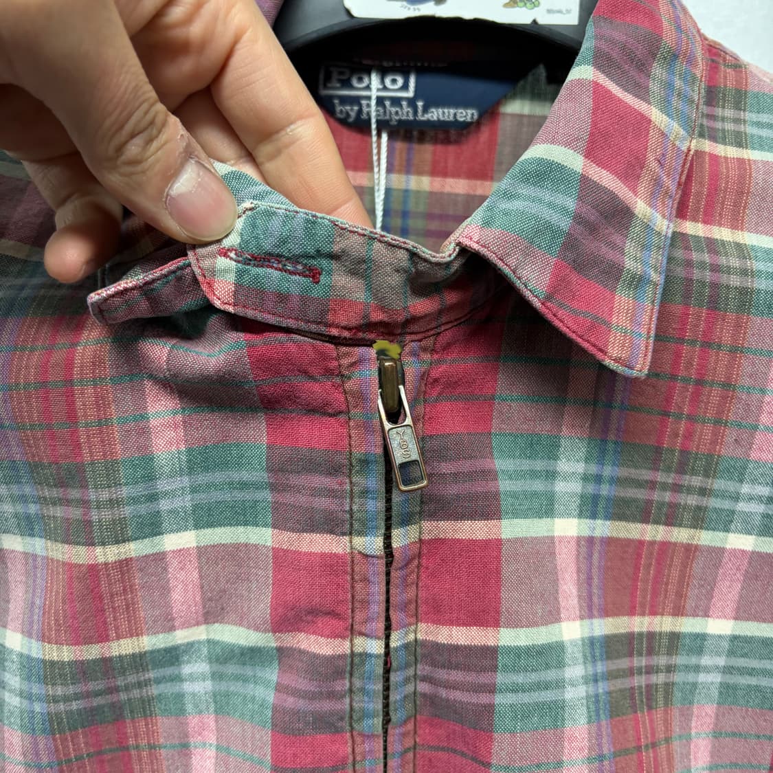 폴로 랄프로렌 체크 해링턴 자켓 상품이미지4