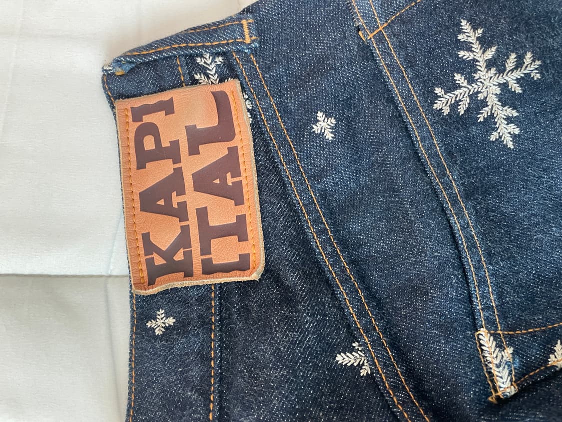 캐피탈 눈꽃 자수 데님 32 상품이미지10