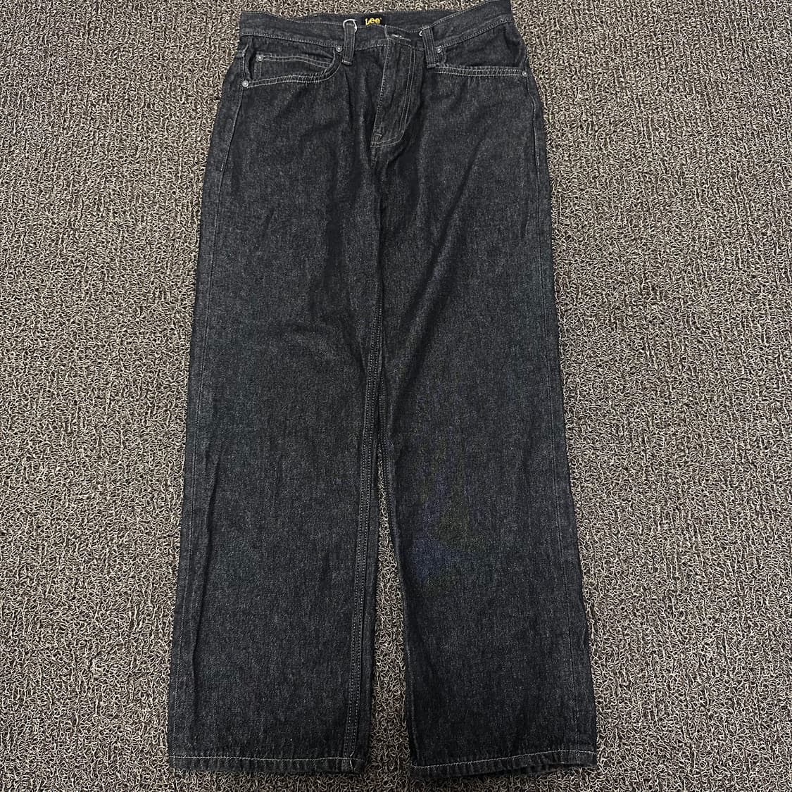 LEE 리 흑청 데님 와이드 청바지 팬츠 32인치 상품이미지1