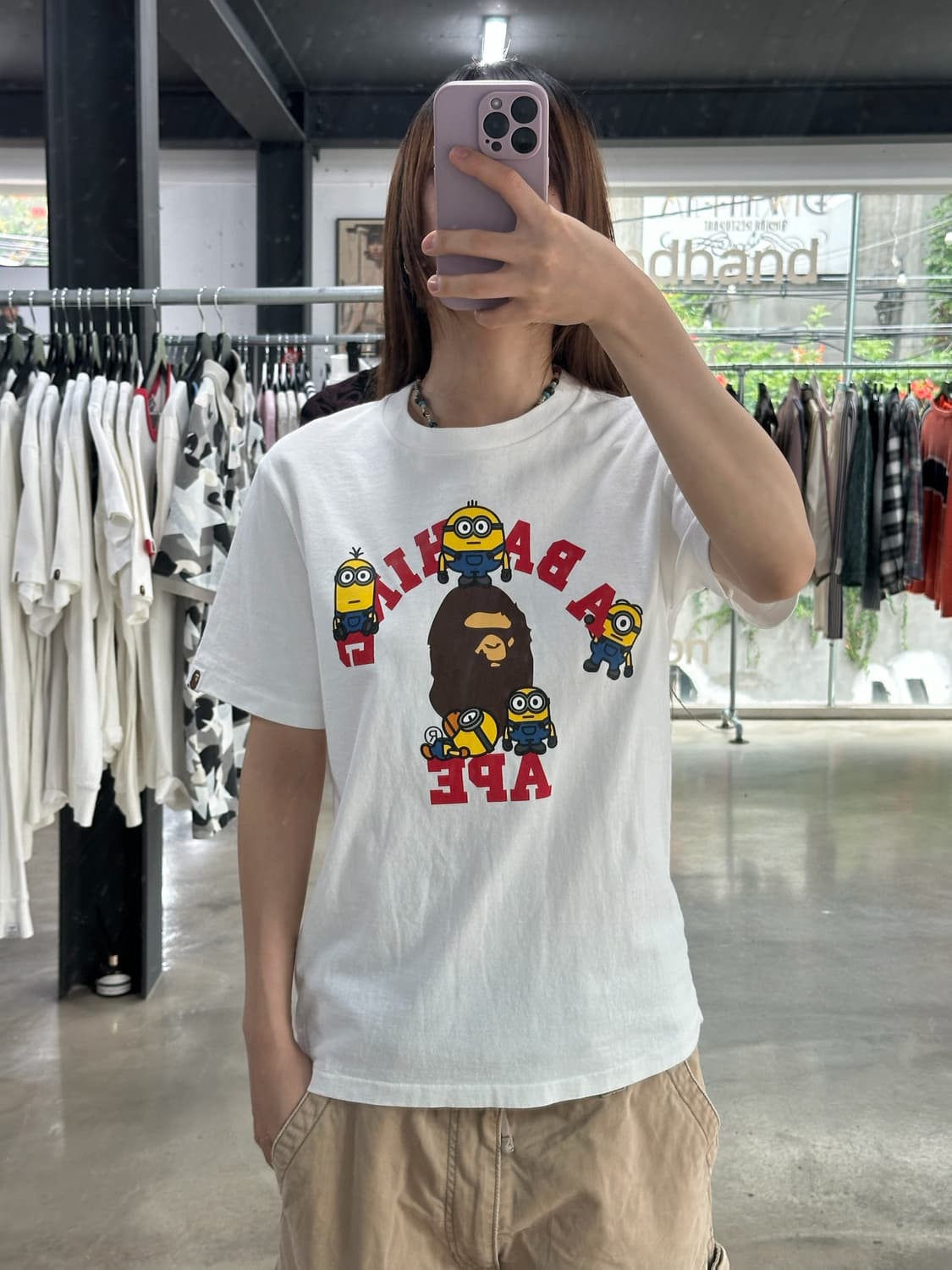 베이프 미니언즈 프린팅 반팔티셔츠 상품이미지2