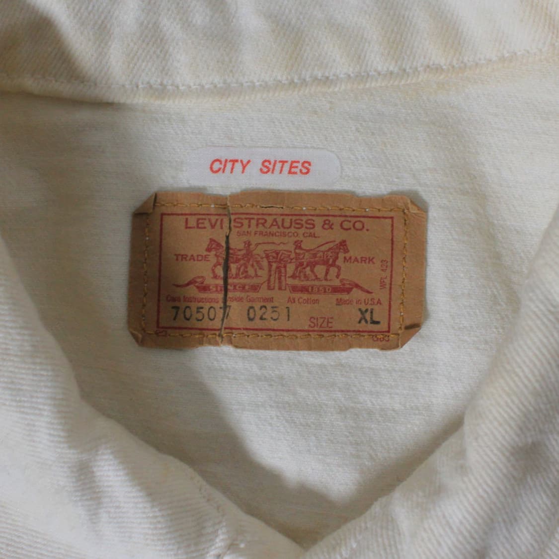 90s Levi’s  리바이스 70507 커스텀 데님 자켓 L012 상품이미지6