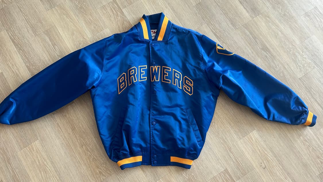 마제스틱 밀워키 브루어스 사틴 자켓 데드스탁 상품이미지1