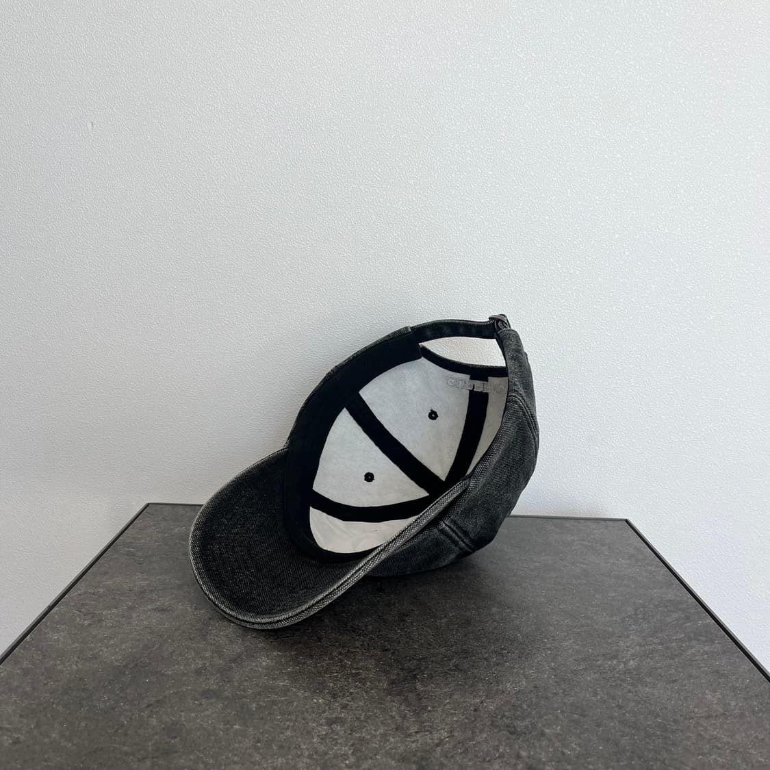 (OS) 슈프림 S로고 볼캡 모자 피그먼트 블랙 상품이미지6