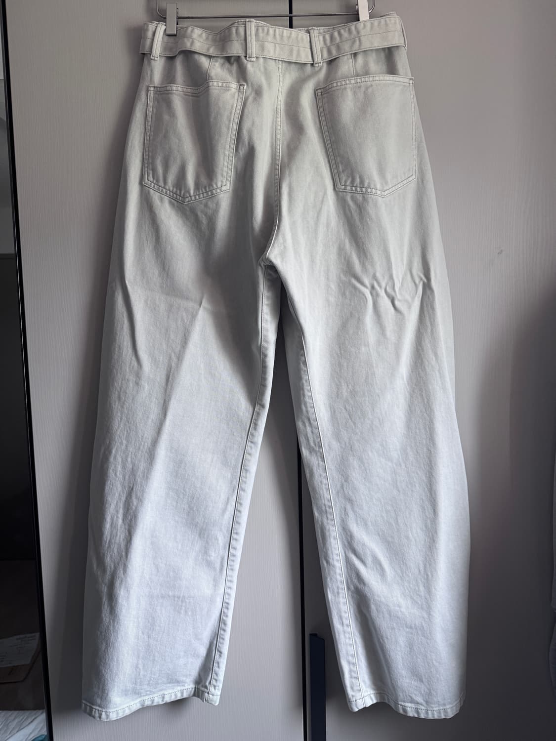 LEMAIRE 르메르 트위스트 벨티드 팬츠 스노우그레이 L 상품이미지2