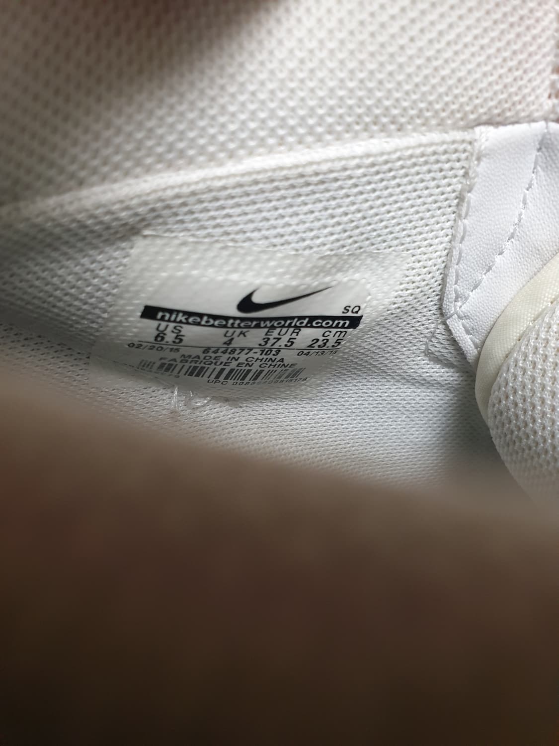 나이키 우먼 키높이 덩크하이 스니커즈 화이트 (235) 6cm 상품이미지6