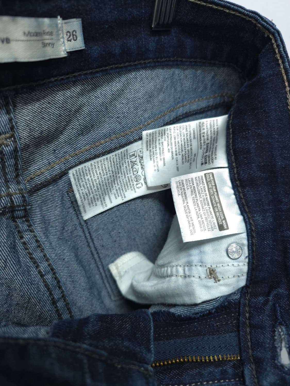 리바이스 진청 스판 스키니핏 청바지 (26) 상품이미지10