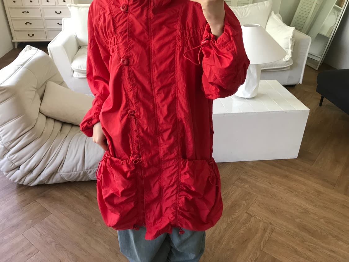 vintage red hood jumper 상품이미지3