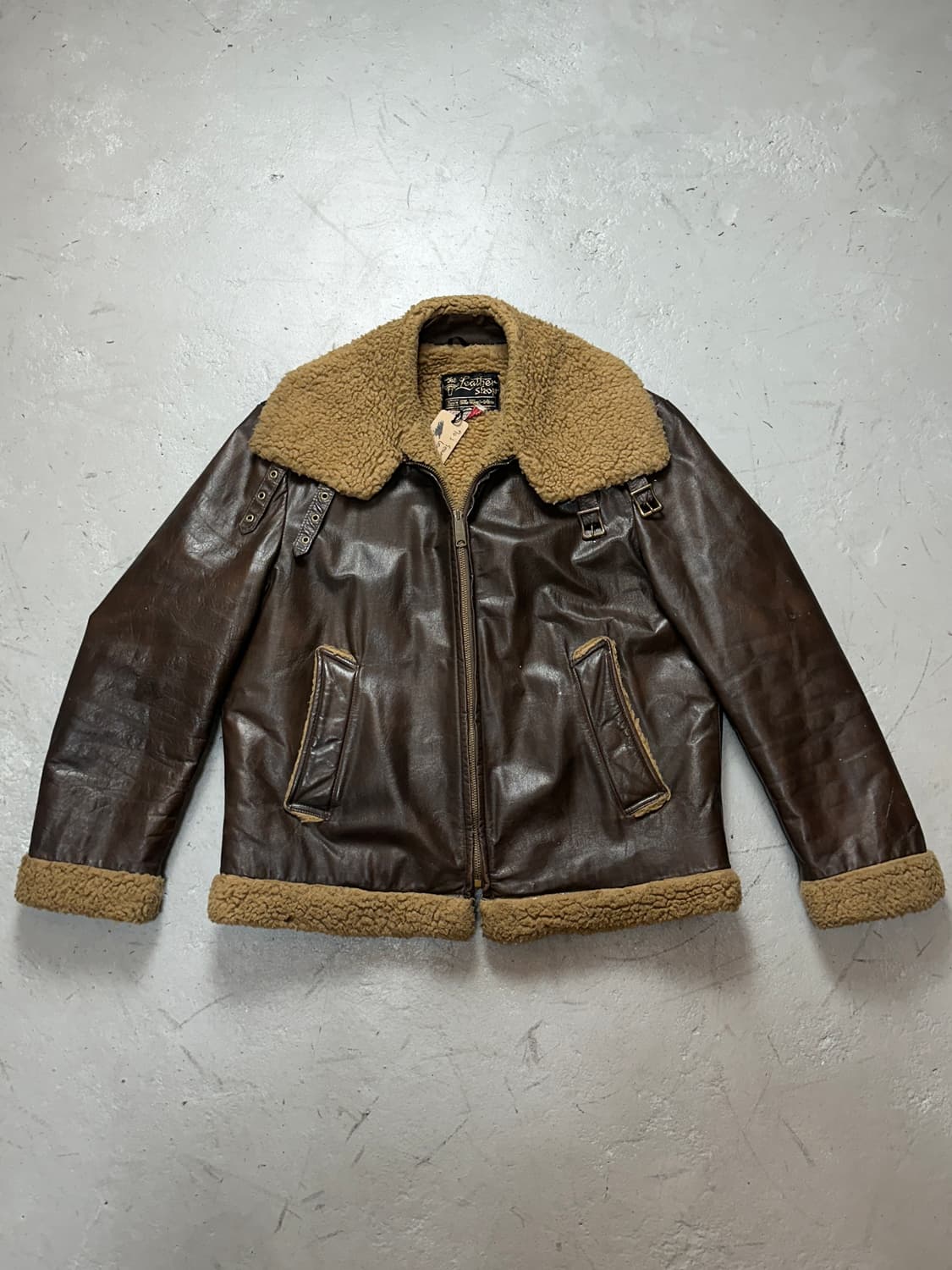 70’s 빈티지 시어스 무스탕 B3 자켓 빈티지 레더 자켓 상품이미지1