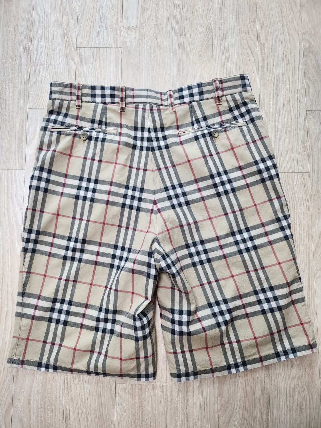 버버리 빈티체크반바지(34 상품이미지3