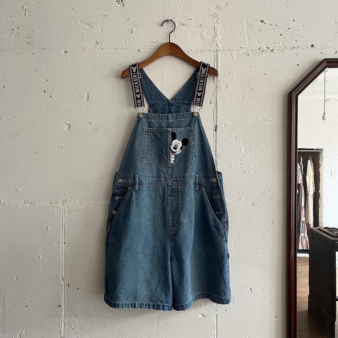 미키마우스 데님 오버롤 상품이미지1