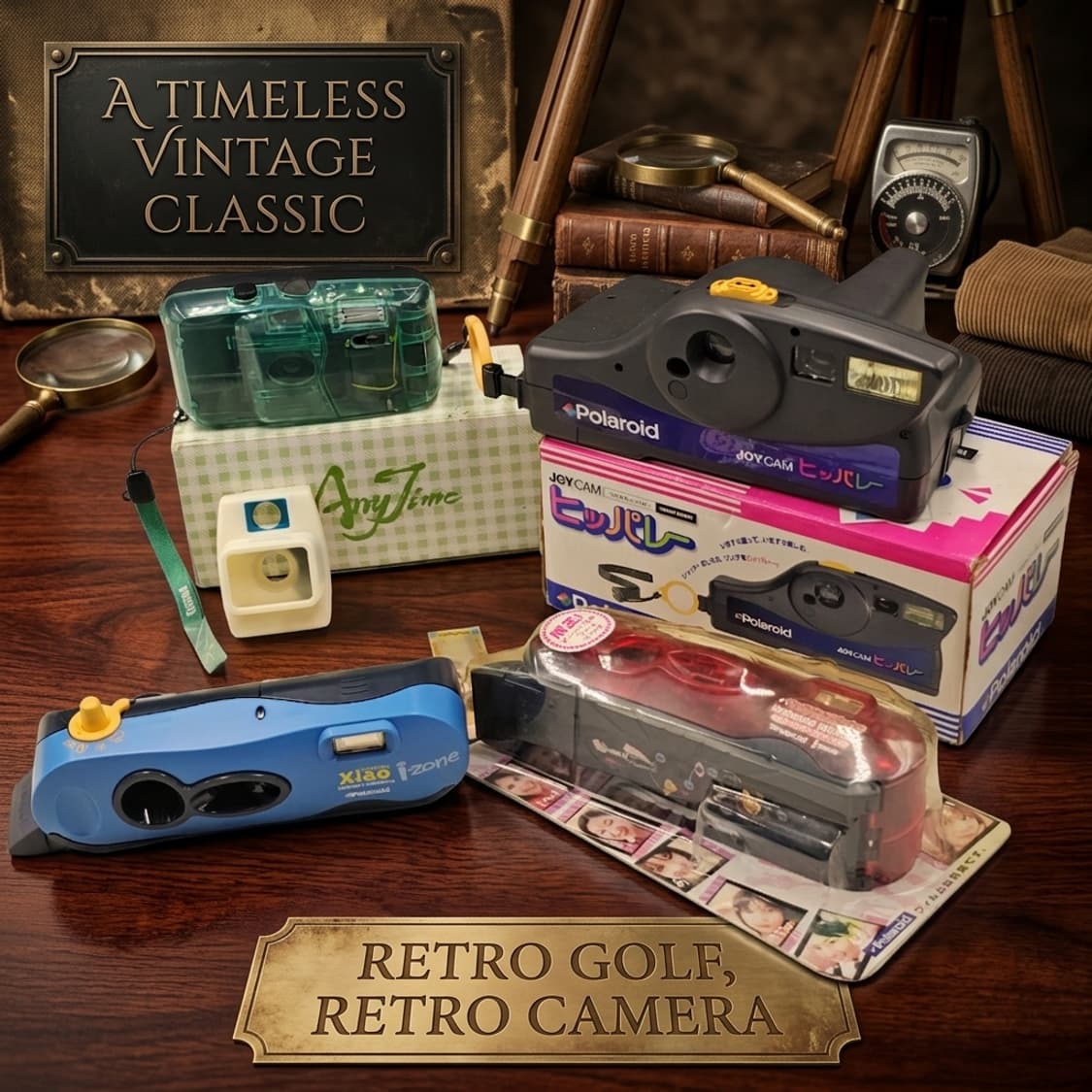 4종일괄 폴라로이드 토이 필름카메라 필카 즉석카메라 앤틱 소장용 똑딱이 상품이미지1