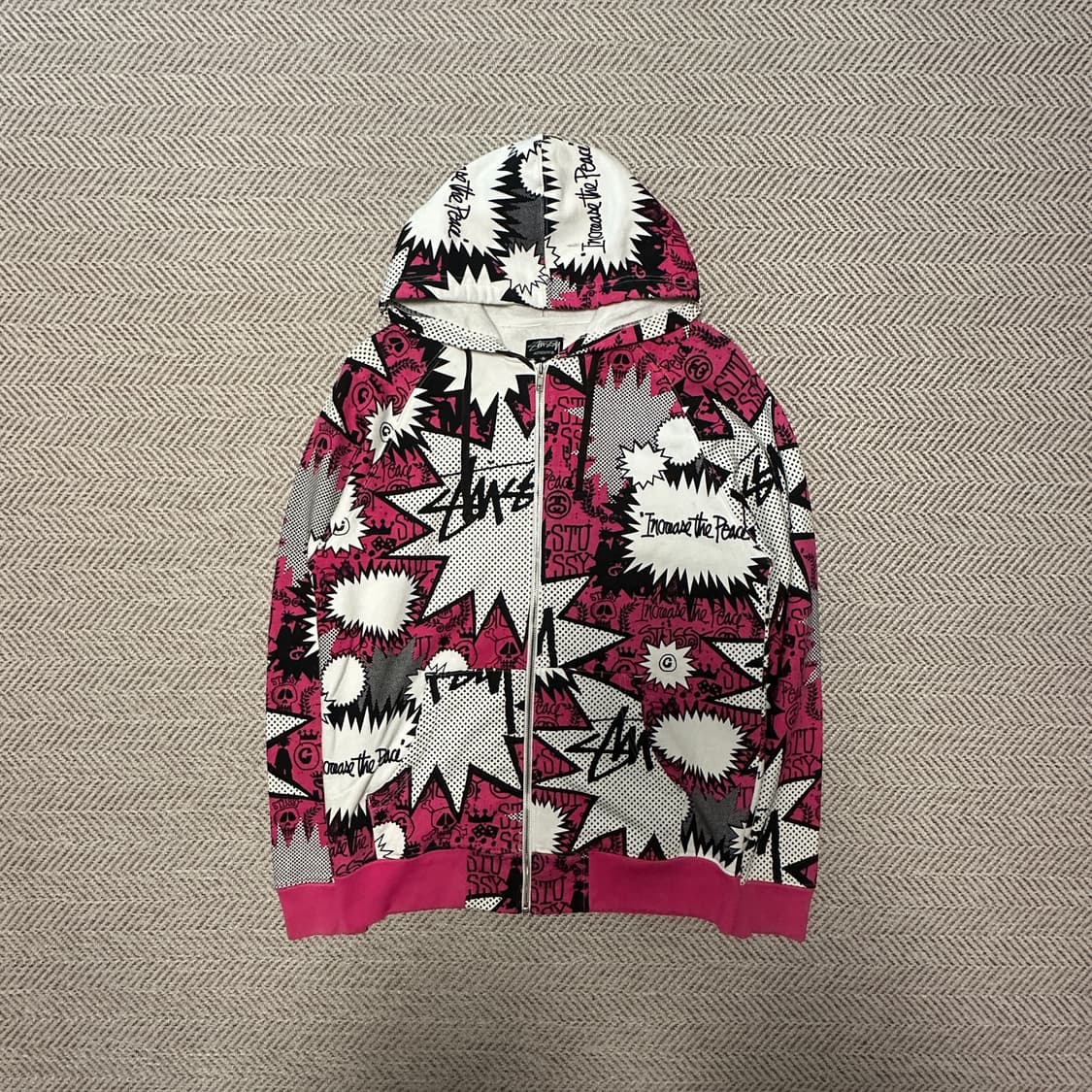STUSSY japan hoodie zipup 상품이미지1