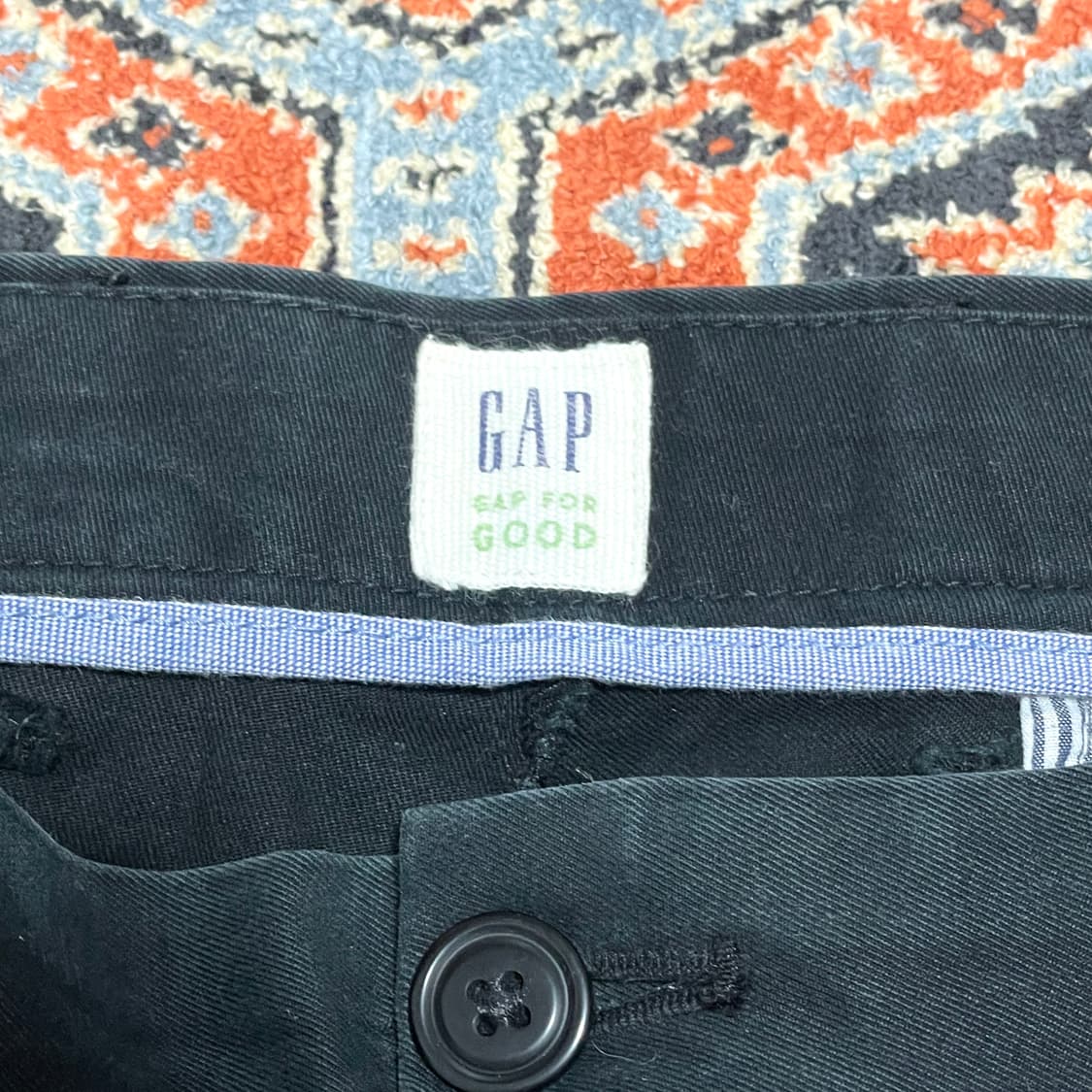 갭 블랙 치노팬츠 면바지 남성36/32 상품이미지4