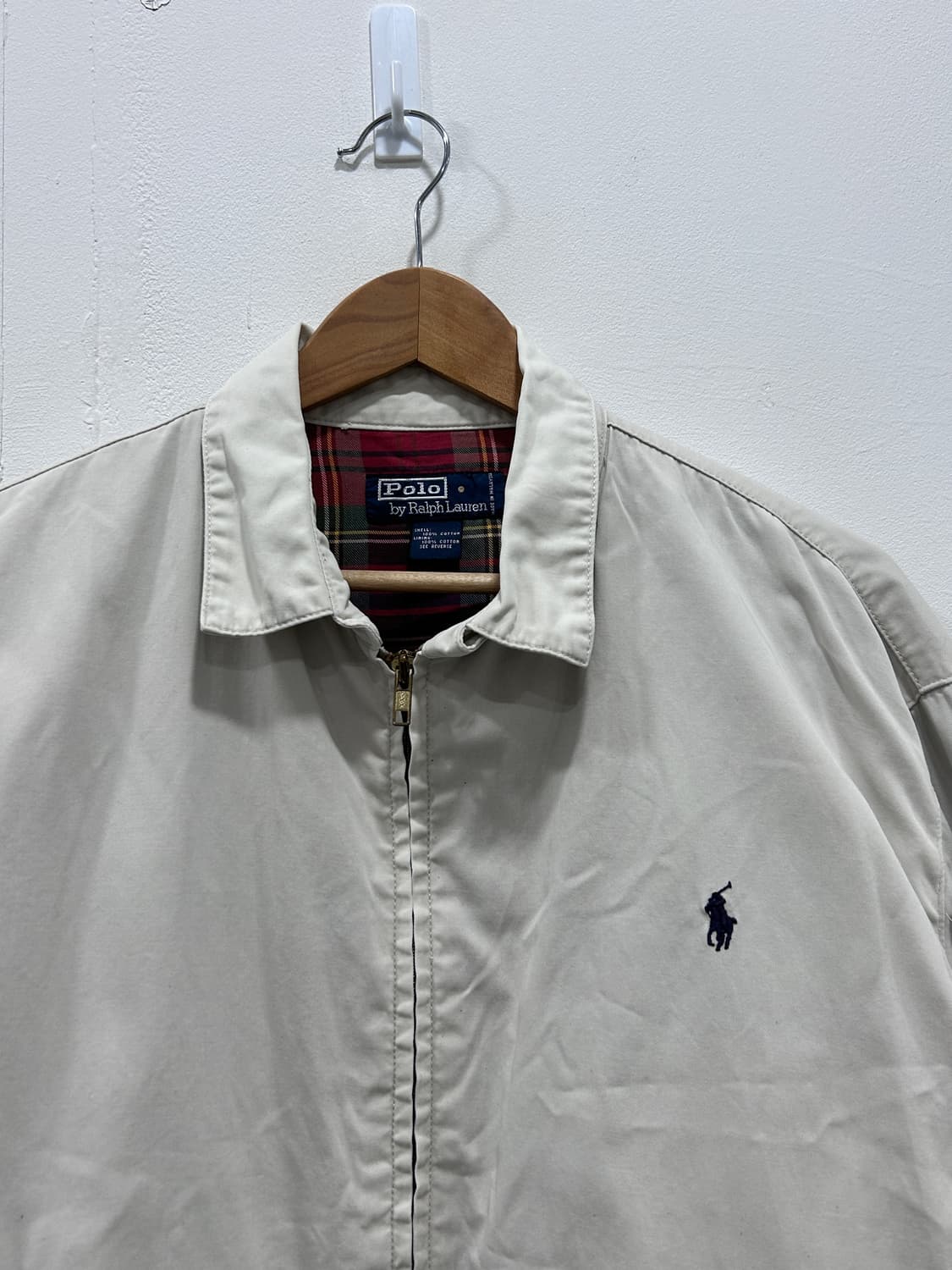 [L] 폴로랄프로렌 스윙탑 연베이지 블루종 남성 L사이즈 상품이미지2