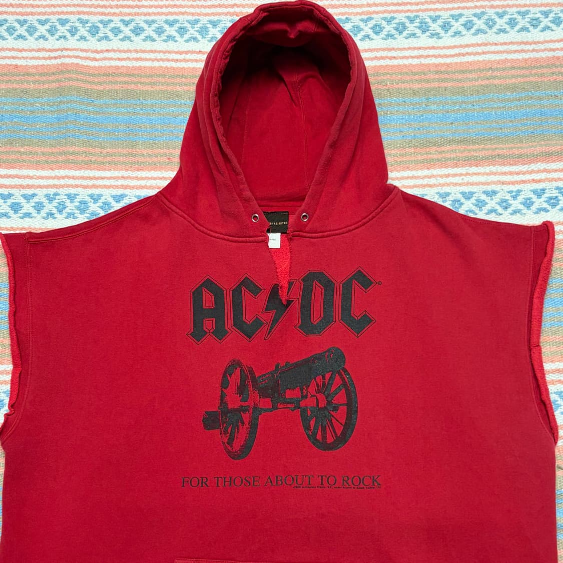 미국 빈티지 ACDC 조끼 후드티 락티 밴드티 상품이미지2