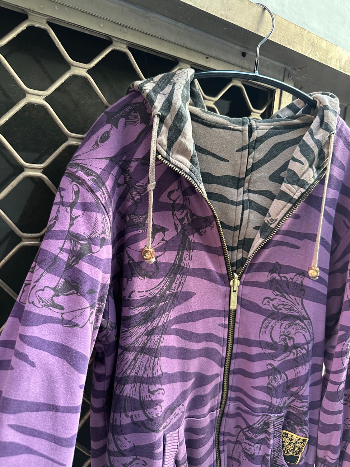 FLAP reversible punk printing hoody 상품이미지4