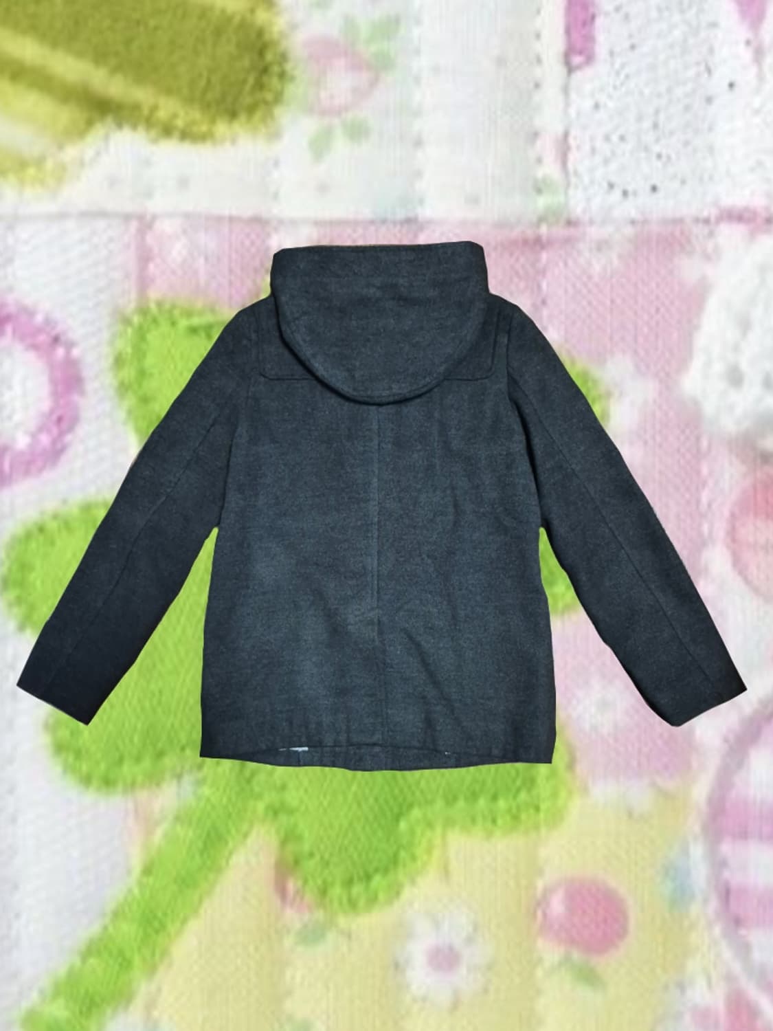 빈티지 모리걸 녹차맛 말차 카키 후드 떡볶이 더플 코트 상품이미지2