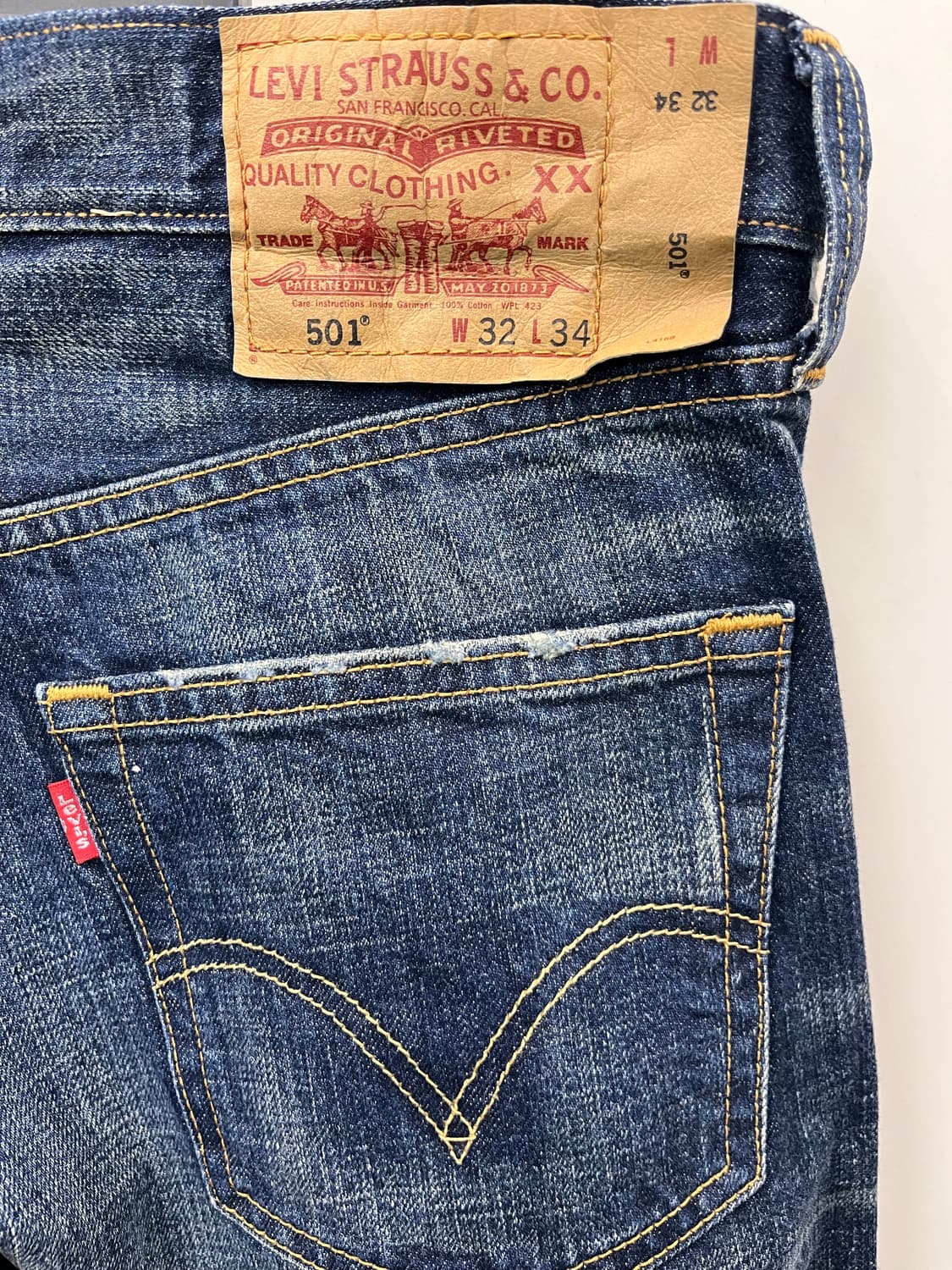 리바이스 501 데님 청바지 W32 L34 상품이미지4