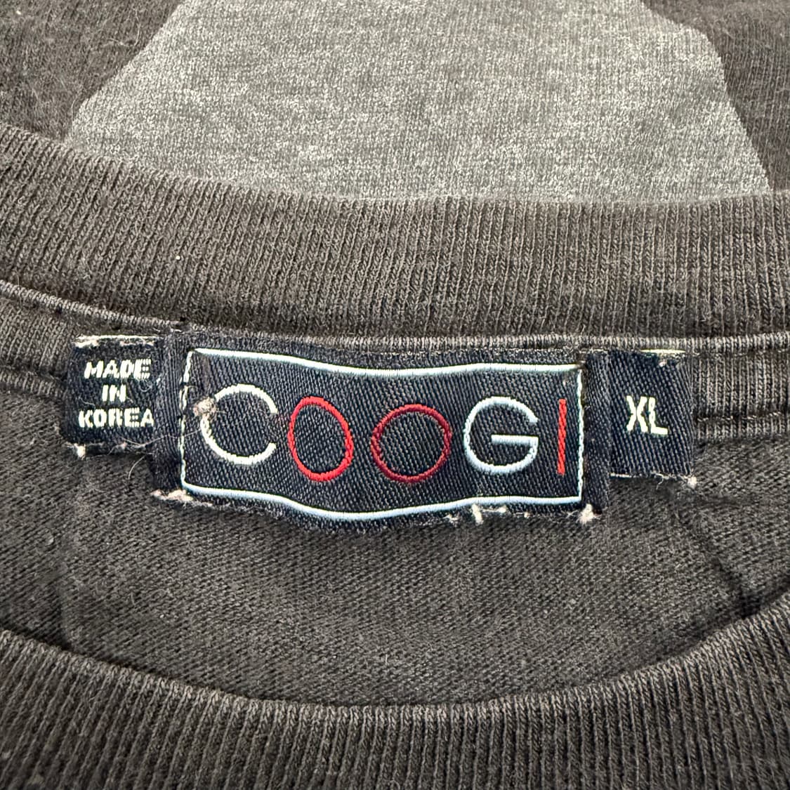 [정품/XL] 쿠지 아가일 반팔 티셔츠 블랙 b18 상품이미지4