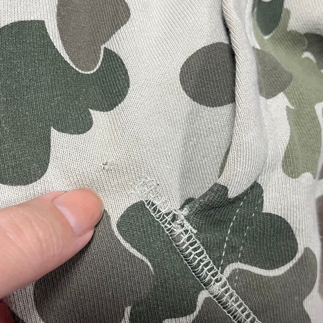 버튼 카모 패턴 후드집업 상품이미지7