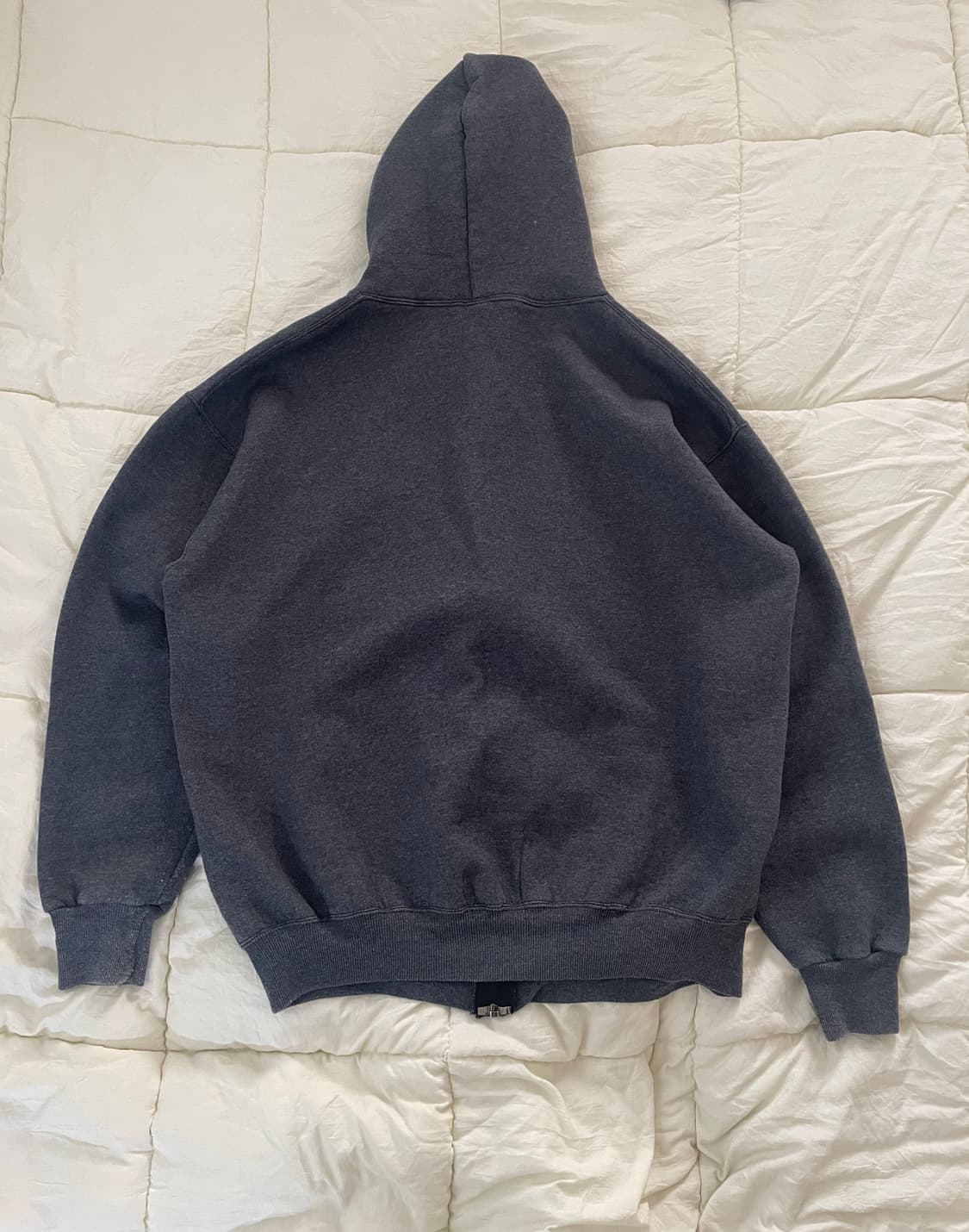 90s 러셀 애슬레틱 다크 그레이 후드집업  상품이미지2