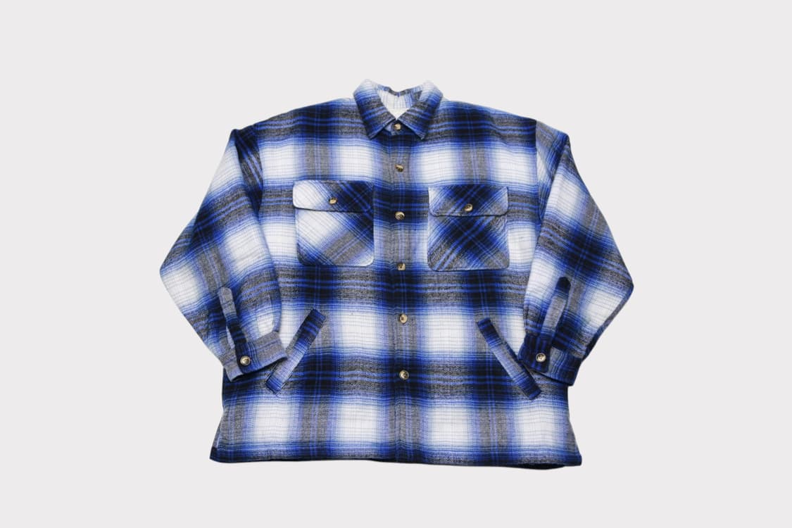 [M] 빈티지 재팬 양털 플란넬 셔츠 상품이미지1