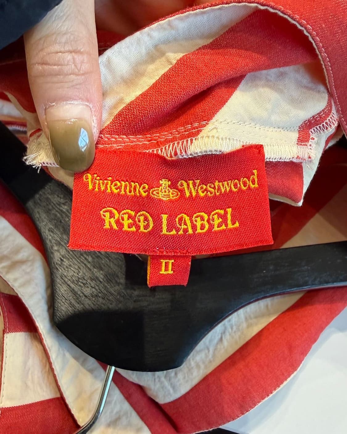 비비안 웨스트우드 레드라벨 레드 스트라이프 슬리브리스 상품이미지8