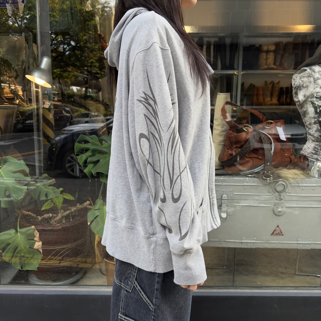 2009 할리데이비슨 블루 블링 & 플레임 후드 집업 상품이미지7