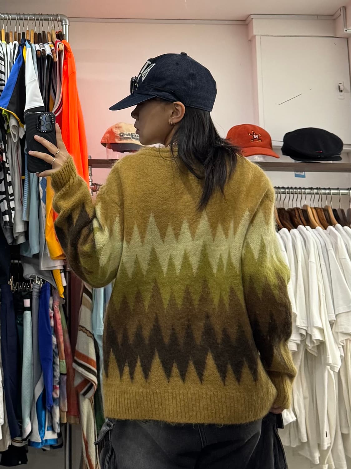 22FW 니들스 지그재그 모헤어 가디건 상품이미지6