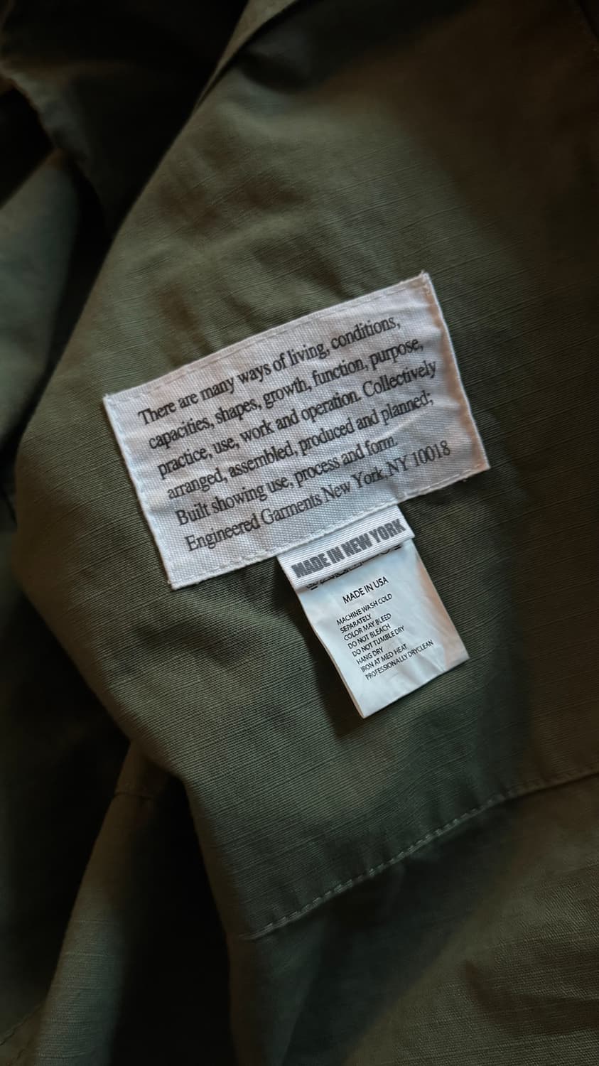 엔지니어드 가먼츠 19ss 하이랜드 파카 립스탑 상품이미지4