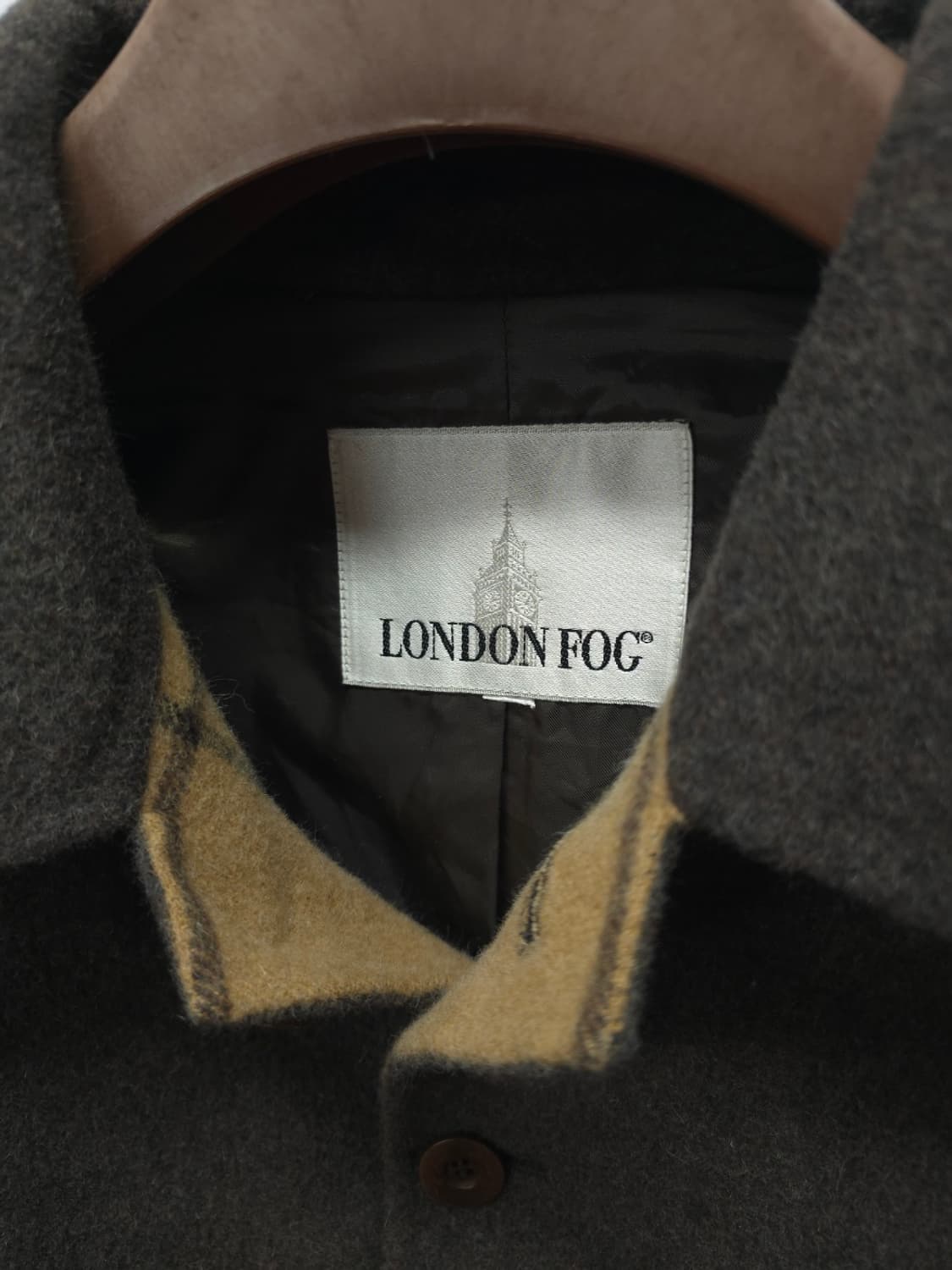 런던포그 남성 클래식 울 하프 코트 상품이미지10