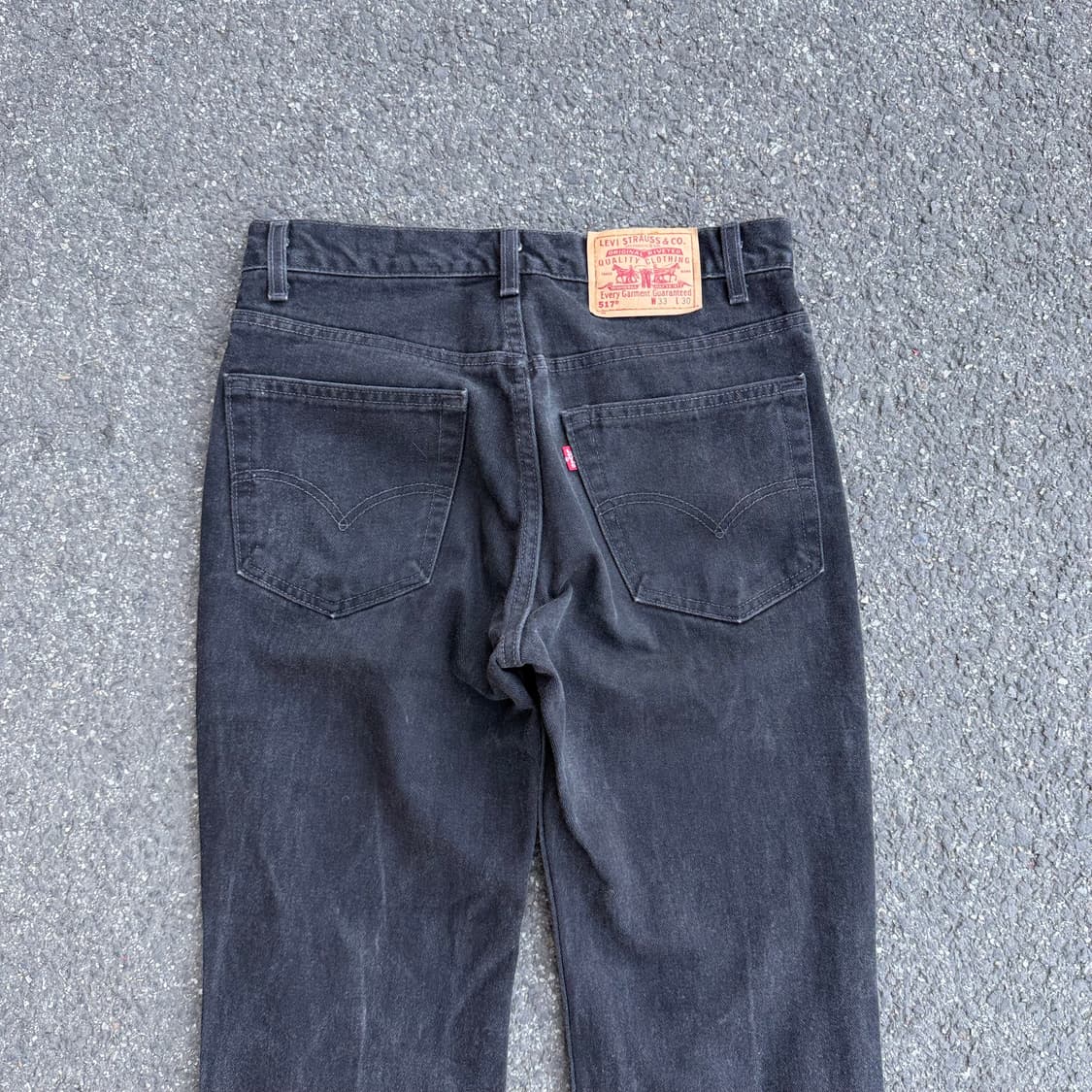 01년 USA 빈티지 리바이스 517 부츠컷 블랙 흑청 상품이미지6