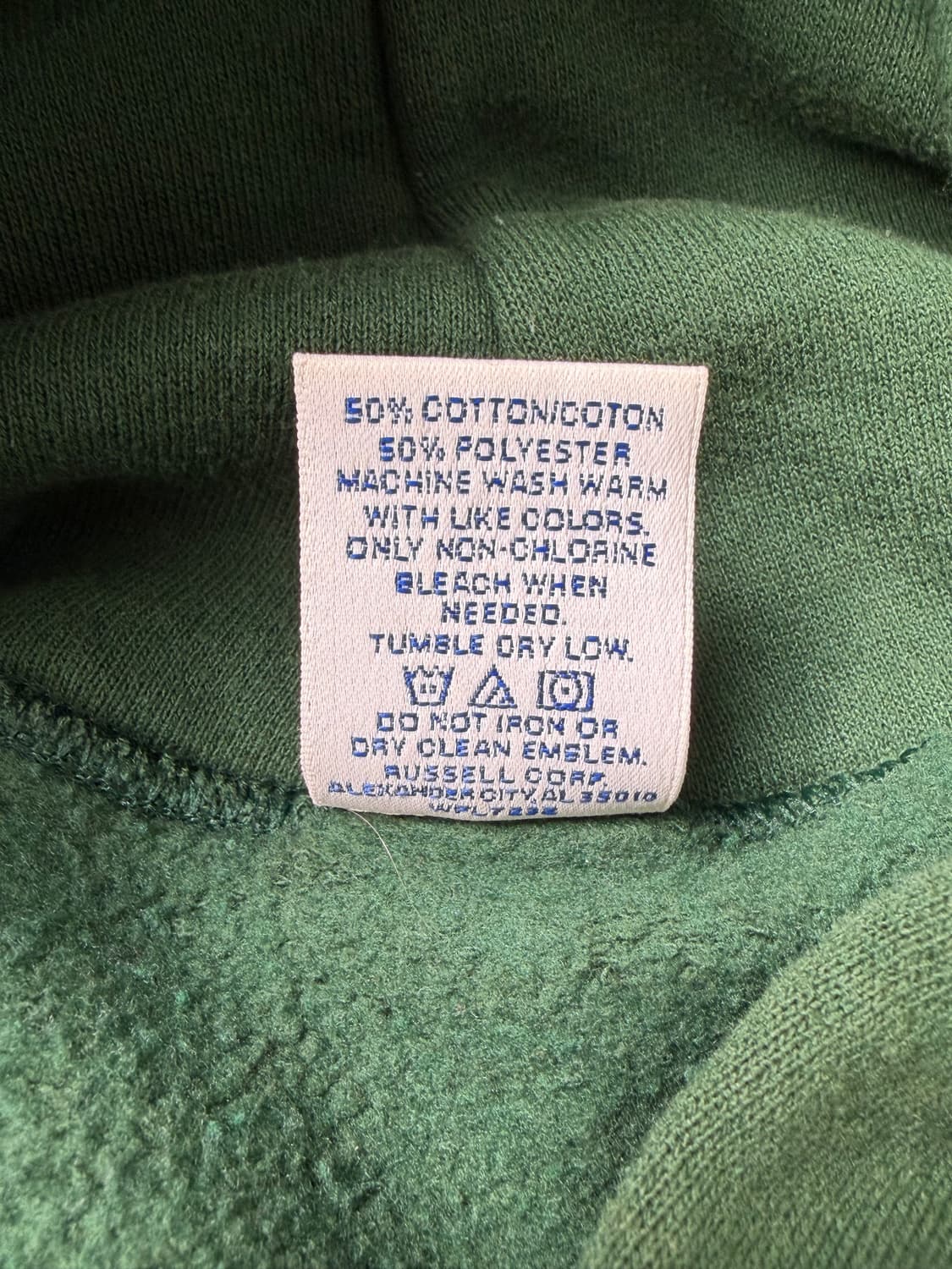 90s Russell Hoodie (green) 상품이미지4