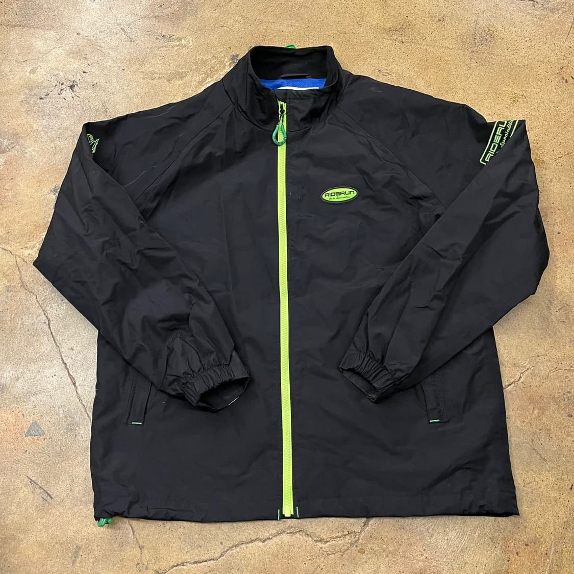[정품/L] RIDERUN 라이더런 블랙 바람막이 자켓 b16 상품이미지2