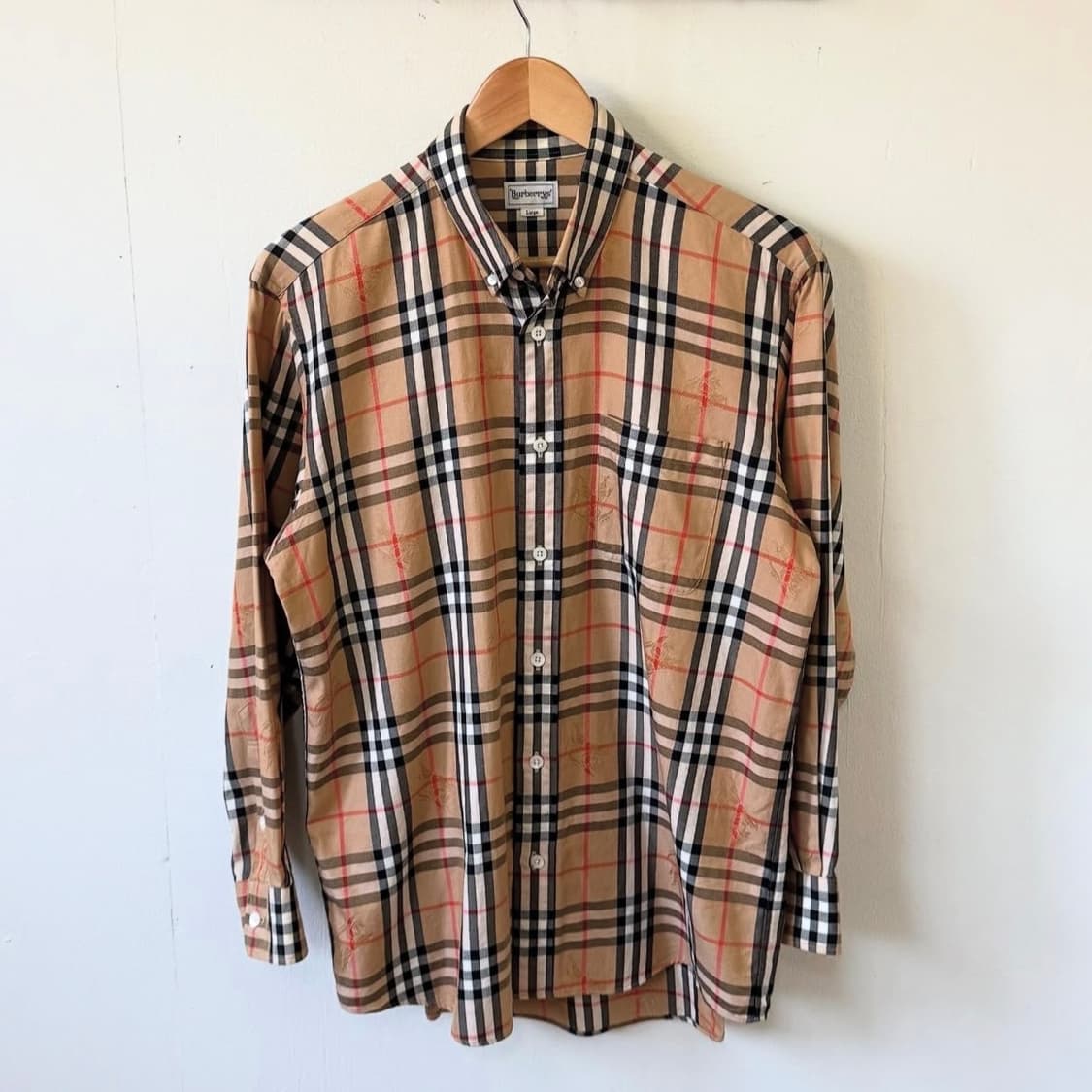 버버리 기마로고 노바 체크 셔츠 상품이미지2
