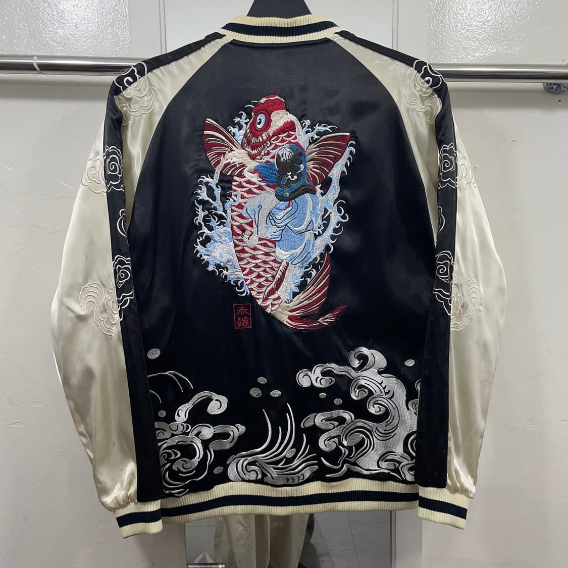 [XL] jpn 리버시블 벨벳 스카잔 상품이미지2