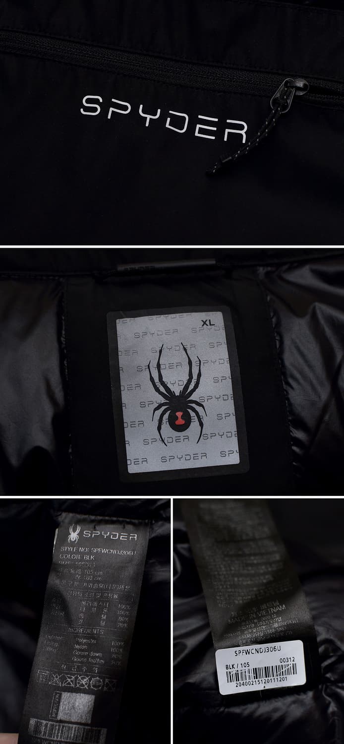 스파이더 컬러블록 헤비 구스다운 푸퍼 숏패딩 (XL / 105+) 상품이미지10